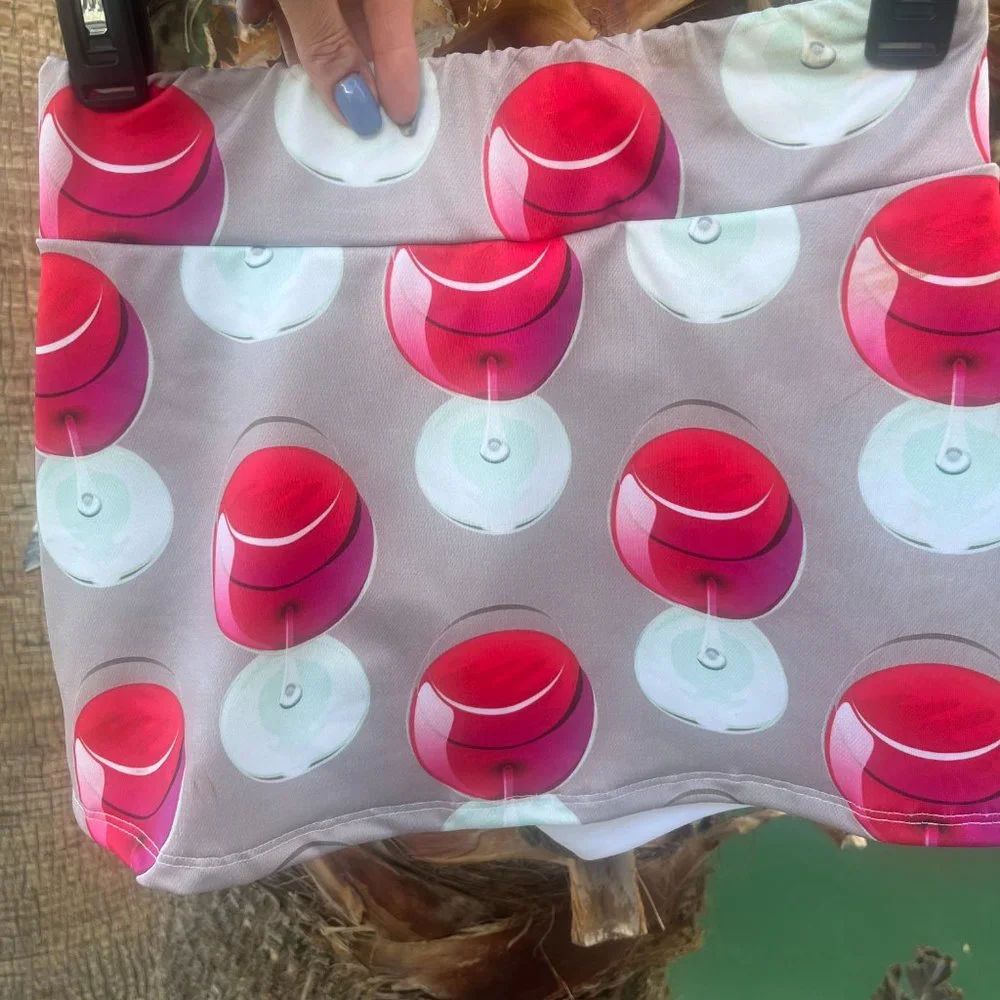 Wine Glass Tennis Skirt